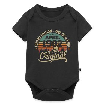Vintage April 1982 - Original Gift April 1982 - Baby Premium short-sleeve bodysuit - black - Front