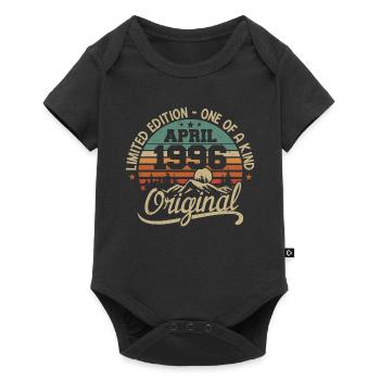 Vintage April 1996 - Original Gift April 1996 - Baby Premium short-sleeve bodysuit - black - Front