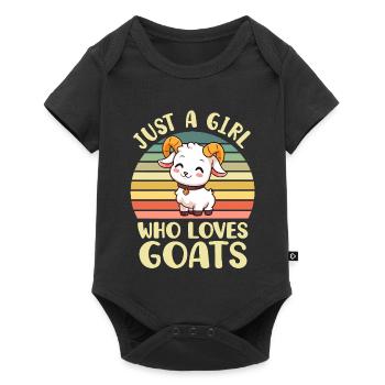 Chèvre Chèvre - Body à manches courtes Premium Bébé - noir - Devant