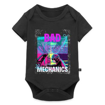 Mauvaise mécanique – Style Garage Singe - Body à manches courtes Premium Bébé - noir - Devant