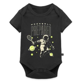 Tennis Moon Ball Player Shirt - Baby Premium short-sleeve bodysuit - black - Front