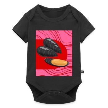 Moules funky - Body à manches courtes Premium Bébé - noir - Devant