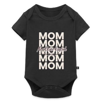Motherhood – Tiny Rebel, Big Feelings Mom Design - Baby Premium short-sleeve bodysuit - black - Front