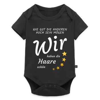 However good the others may be, hair beautiful - Baby Premium short-sleeve bodysuit - black - Front