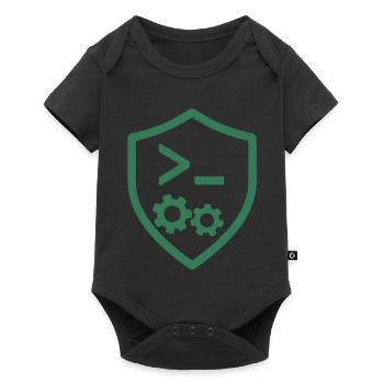 Code Shield with Gears - Baby Premium short-sleeve bodysuit - black - Front