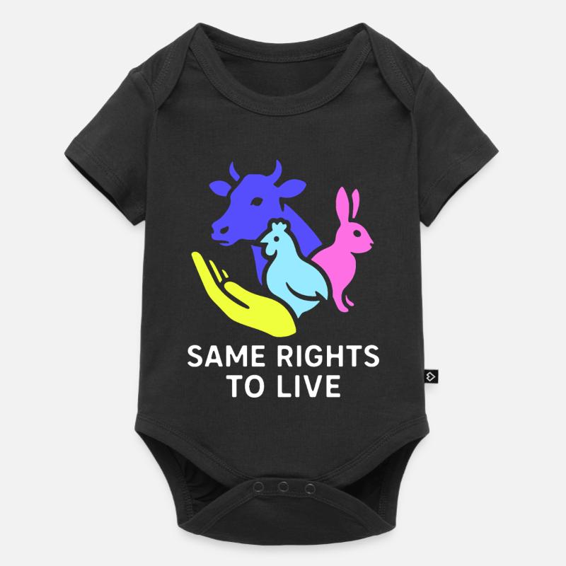 same rights to live - Baby Premium Kurzarmbody - Schwarz