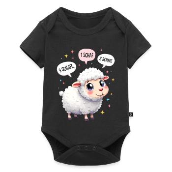Sheep Sleep Shirt Sleeping Night Shepherd Gift - Baby Premium short-sleeve bodysuit - black - Front