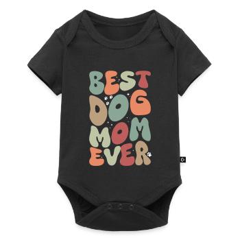 La meilleure maman de chien de tous les temps Automne - Body à manches courtes Premium Bébé - noir - Devant