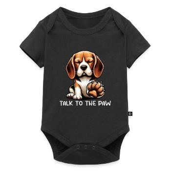 Talk To The Paw Beagle Beagle Owner Beagle Holder - Baby Premium short-sleeve bodysuit - black - Front
