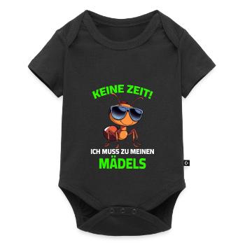 Garden No time I have to go to my girls ant - Baby Premium short-sleeve bodysuit - black - Front