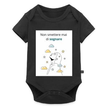 Never stop dreaming - Baby Premium short-sleeve bodysuit - black - Front