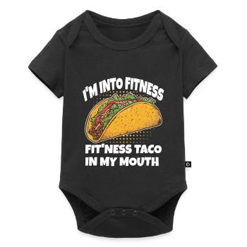 Taco Fitness in My Mouth - Baby Premium short-sleeve bodysuit - black - Front