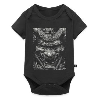 Demon mask in high contrast - Baby Premium short-sleeve bodysuit - black - Front