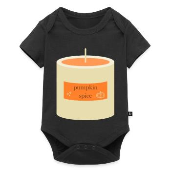 Pumpkin Spice Candle  - Baby Premium short-sleeve bodysuit - black - Front