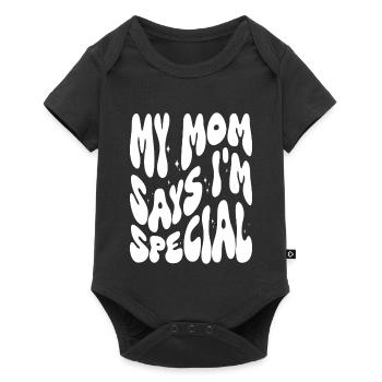 My_Mom_Says_I-m_Special_Sons_Daughters - Baby Premium Kurzarmbody - Schwarz - Vorne