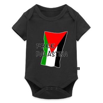 Free Palestine Flag Design - Baby Premium short-sleeve bodysuit - black - Front