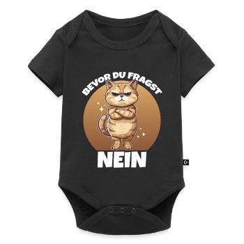 Avant que vous ne demandiez : Non - Body à manches courtes Premium Bébé - noir - Devant
