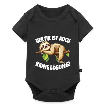 L’agitation n’est pas non plus une solution - Body à manches courtes Premium Bébé - noir - Devant