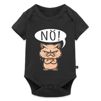 Something like nope - cat says no - Baby Premium short-sleeve bodysuit - black - Front