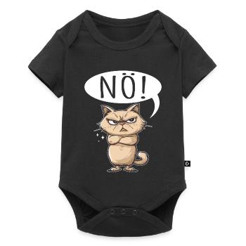 non facile non non chat chat drôle de dicton - Body à manches courtes Premium Bébé - noir - Devant