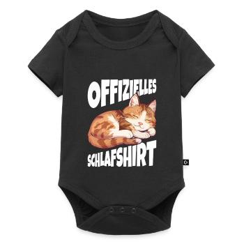 Chemise de nuit officielle chat - Body à manches courtes Premium Bébé - noir - Devant