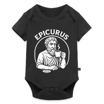 Epicurus Tasse à café Philosophy Tee - Body à manches courtes Premium Bébé - noir - Devant