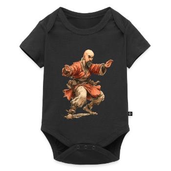 Kungfu Monk - Baby Premium short-sleeve bodysuit - black - Front