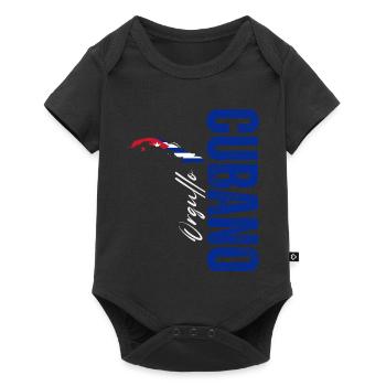 Cuban pride, vertical design - Baby Premium short-sleeve bodysuit - black - Front