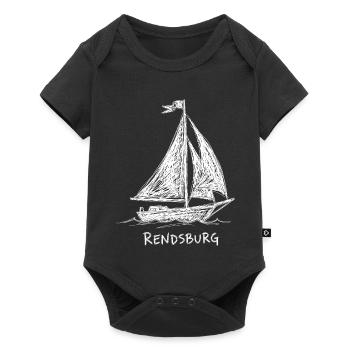 Rendsburg Voilier – Conception de croquis en navigation maritime - Body à manches courtes Premium Bébé - noir - Devant