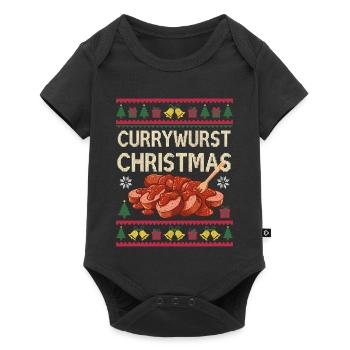 Merry Currymas Currywurst Christmas Xmas Sausage - Baby Premium short-sleeve bodysuit - black - Front