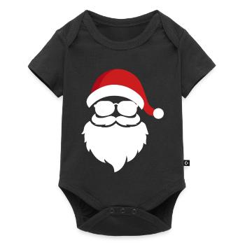 cool santa - Baby Premium short-sleeve bodysuit - black - Front