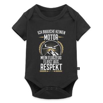 I don't need a motor glider thermals - Baby Premium short-sleeve bodysuit - black - Front
