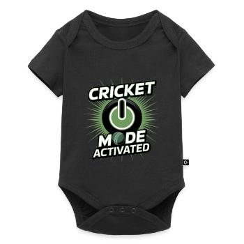 Lustiges Kricket Spruch Vintage Cricket Spiel - Baby Premium Kurzarmbody - Schwarz - Vorne