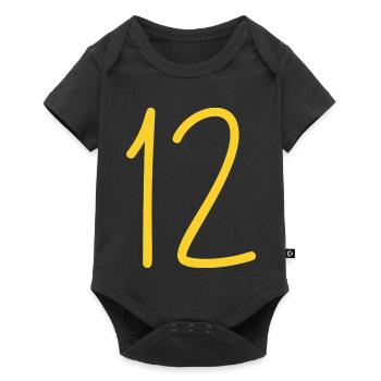 12 - Baby Premium short-sleeve bodysuit - black - Front