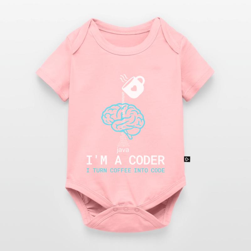Coder T-Shirt: Coffee into Code – Nerdy Programmie Baby Premium short-sleeve bodysuit