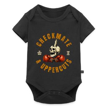 Checkmate & Uppercuts - Baby Premium short-sleeve bodysuit - black - Front