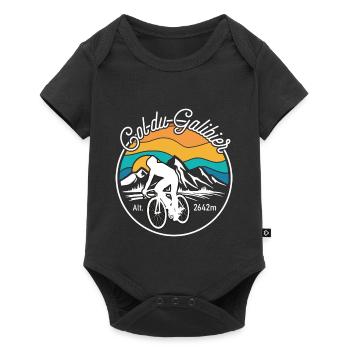 Col du Galibier Cycliste - Body à manches courtes Premium Bébé - noir - Devant