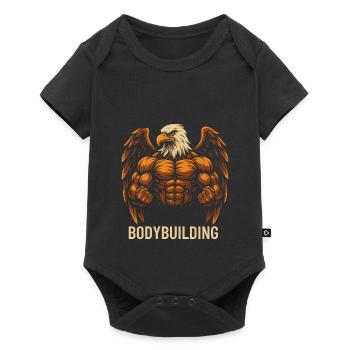 Eagle Body Bodybuilding Motif - Baby Premium short-sleeve bodysuit - black - Front