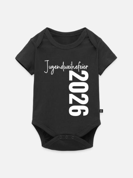 Jugendweihefeier 2026 - Baby Premium Kurzarmbody - Schwarz