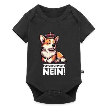 Before you ask: Corgi Corgi Welsh Corgi Corgi Dog - Baby Premium short-sleeve bodysuit - black - Front