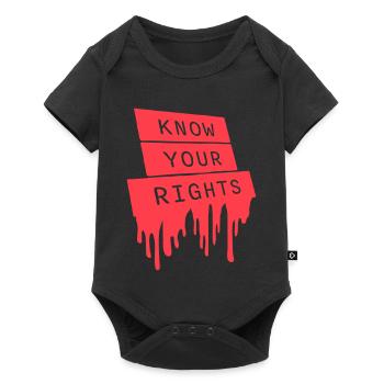 Know Your Rights Activism Justice Freedom - Baby Premium short-sleeve bodysuit - black - Front