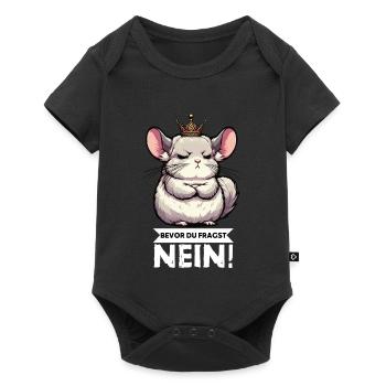 Avant que vous ne demandiez à la chinchilla, chinchilla, rongeur - Body à manches courtes Premium Bébé - noir - Devant