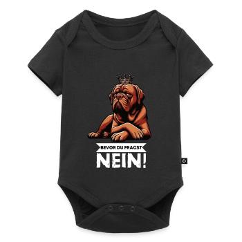 Avant que vous ne demandiez Bordeaux Grand Danois Bordeaux Bordeaux - Body à manches courtes Premium Bébé - noir - Devant
