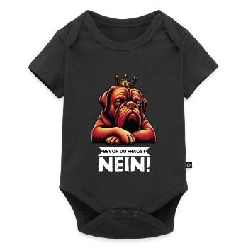Avant que vous ne demandiez Bordeaux Grand Danois Bordeaux Bordeaux - Body à manches courtes Premium Bébé - noir - Devant