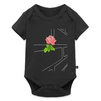 Le triomphe de la nature (rose) - Body à manches courtes Premium Bébé - noir - Devant