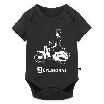 2 CYLINDRAJ - white - - Baby Premium Kurzarmbody - Schwarz - Vorne
