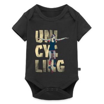 Unicycle | Style libre monocycle - Body à manches courtes Premium Bébé - noir - Devant