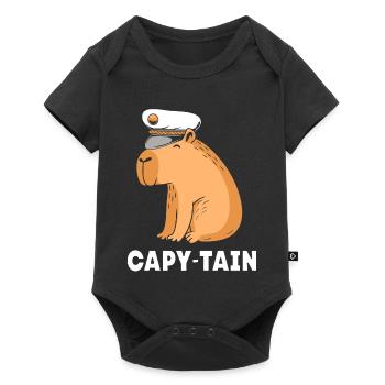 Capybara Capibara - Body à manches courtes Premium Bébé - noir - Devant