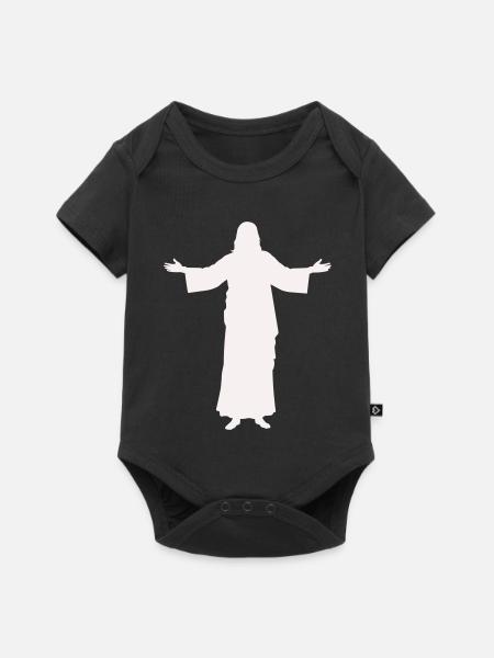 jesus- - Baby Premium Kurzarmbody - Schwarz