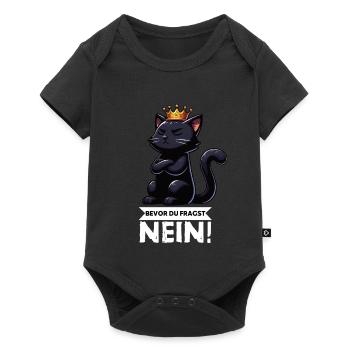 Avant que tu ne demandes Pas de chats Chats Amateur des chats - Body à manches courtes Premium Bébé - noir - Devant